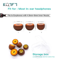 KQTFT Replacement Silicone Earplug for spinfit CP360,blon bl03,Whizzer Kylin HE01,mangird tea,Sabbat E12 jaybird x3 Foam Eartips