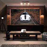 Mivision 2.35:1 Ambient Light Rejecting Fixed Frame Edge Free Projection Projector Screen for 4k ultra short throw projector