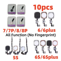 10pcs 5Gen Home Button Flex Cable for iPhone 7 8 Plus 5S 6 6S 5nd Menu Universal Return ALL Fuction No Fingerprint