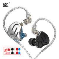 KZ ZAX 7BA 1DD 16 Unit Hybrid In-ear Earphones Metal HIFI Headset Music Sport KZ ZSX ZS10 PRO AS12 AS16 CA16 C10 PRO VX BA8 DM7
