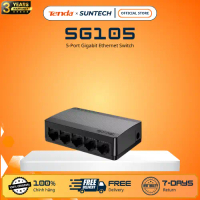 Switch Chia Mạng 5 Cổng Gigabit Tenda SG105 - Tốc Độ 1000Mbps, Vỏ Nhựa ABS Cao Cấp, Cắm Là Chạy, Bảo