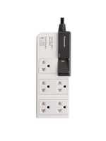 รางปลั๊กไฟ (5 ช่อง, 3 เมตร, สีขาว) รุ่น3M BRAKER WH 28352