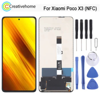 6.67-inch LCD Screen Display For Xiaomi Poco X3 / Poco X3 NFC Touch Panel and Digitizer Full Assembly Replacement Part