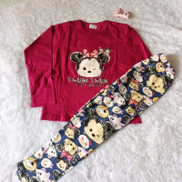 Piyama Import Organik | Motif Minnie Mouse Anak Celana