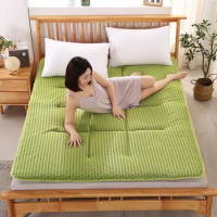 VESCOVO Thin Twin Queen King Size Tatami Breathable 4D Floor Mattress Topper 150*200 180*200