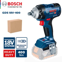 Bosch GDS 18v-400 18V Brushless Cordless Impact Wrench 400Nm Lithium Battery Impact Driver Bosch Professional Power Tools Set