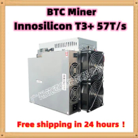 Free Shipping BTC BCH Miner Innosilicon T3+ 57T/S Better Than WhatsMiner M3 Antminer S9 T9+ S9 SE S9K A1 A1 PRO T2T 25T T2