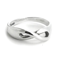 【Tiffany&amp;Co. 蒂芙尼】925純銀-Infinity 無限符號戒指(展示品)