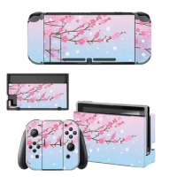 Sakura Cherry Blossom Nintendo Switch Skin Sticker NintendoSwitch stickers skins for Nintend Switch Console &amp; Joy-Con Controller
