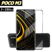 Pelicula POCO M3, Protective Glass for Xiaomi Poco M3 Glass F2/F3 Pro Poco-X3-NFC Poco-X3-Pro Poco-M3 Anti-Scratch 9D Glass
