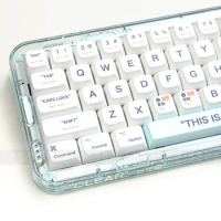 140 Keys PBT Plastic Keycaps XDA Profile White Suit for MAC Mechanical Keyboard Dye Sub GK61 Anne Pro 2