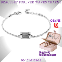 CHARRIOL夏利豪 Forever Waves Charms永恆波浪墜飾手鍊銀色款 C6(06-101-1139-15)