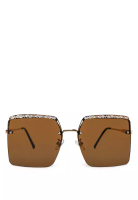 London Rag Ombre Tinted Funky Sunglasses In Brown
