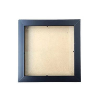 Bingkai frame figura pigura 3D 20x20cm untuk kado/ pop up/ scrapbook/mahar Hitam