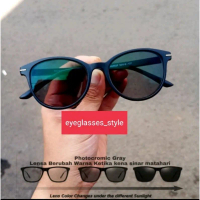 Kacamata Photocromic Lensa Normal Minus dan Plus | Kacamata Lensa Berubah Warna Eyewear Glasses