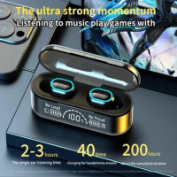 Earphones With Power Case Wireless Headphones Bluetooth5.2 For ZTE Nubia Neo Z60 Ultra Z50s Pro Z40 Z30 Flip4 Pad 3D II Axon Pad