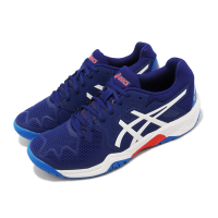Asics 網球鞋 GEL-Resolution 8 GS 大童 女鞋 深藍 穩定 支撐 亞瑟士 1044A018405
