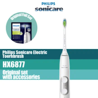 Philips Sonicare 6100 HX6877 Sonic electric toothbrush for adult replacement head White