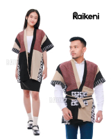 Raikeni Short Okashi SET | Baju Couple Batik Tenun Wedding Nikahan Prewed | Kimono Set Couple Batik