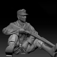 1/35 Scale Unpainted Resin Figure sniper collection figure
