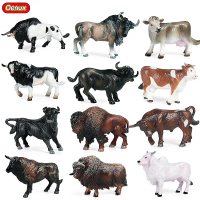 Model Haiwan Liar, Simulasi, Lembu Pepejal, Bison, Sut, Mainan Hadiah untuk Kanak-kanak, Perhiasan K