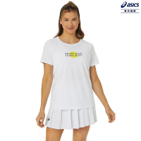【asics 亞瑟士】女 短袖上衣 女款 網球上衣(2042A297-100)