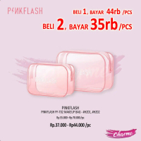 (READY & ORI) PINKFLASH PINK FLASH Pink Makeup Bag Tas Kosmetik Serbaguna PF T02