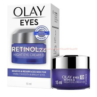 Olay 15ml Eyes Retinol 24 Night Eye Cream Krim Mata Anti Aging 15 ml Renews & Resurfaces Skin for Vi