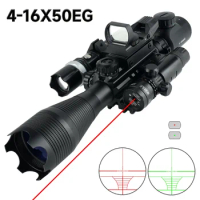 Outdoors Hunting Rifle Scope Tactical Adjustable Telescope Optical Reflex Scope Combo Focus Sporting Aim Sniper Airsoft Air Gun