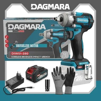 MJ Powerful 280N.M DAGMARA Electric Impact Wrench Kit | All-in-One Set with Battery & Charger Murah