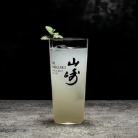 Japanese Style Straight Cocktail Glass Highball Hypo Cup Lengthened And Heightened Colin Cup Drinking Water Cup Cocktail Tool