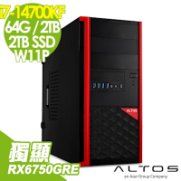 Acer 宏碁 Altos P150F8 水冷工作站 (i7-14700KF/64G/2TB+2TB SSD/RX6750GRE-10G/WIFI7/1200W/W11P)