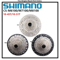 Shimano SLX XT M8100 M7100 M6100 Cassette 12 speed 10-51T 10-45T Cassette Freewheel Mountain Bike MTB 12 Speed Bicycle Parts