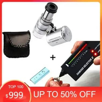 PAKET Diamond Tester II & Loupe 60x Zoom Microscope Selector 2 Berlian Permata Batu Akik Mikroskop T