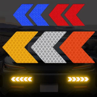 10Pcs Bike Frame Sticker Arrow Reflective Sticker Car Motorcycle Bicycle Decal Safety Cycling Reflective Tape Bike Accessories