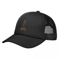 Java Language Mesh Baseball Cap Men Women Breathable Snapback Dad Hat Bone Outdoor Trucker Hip Hop Caps