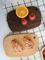 '實木切菜板整木砧板小迷你輔食板櫸木黑胡桃木家用大號水果面。