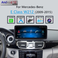 For Mercedes Benz Class E W212 Android 12 GPS Navigation E300 CarPlay Apple HD Display Car DVD Radio Multimedia Player System