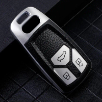 เคสหุ้มกุญแจรีโมทรถยนต์หนัง TPU สำหรับ Audi A4 B9 A5 A6L A6 S4 S5 S7 8W Q7 4M Q5 TT TTS RS Coupe อุป