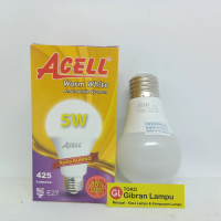 LED 5 Watt Acell - Lampu Bohlam Hemat Energy A Buld Putih - Kuning Warm White