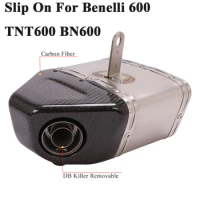 Slip On For Benelli 600 TNT600 BN600 BJ600 Motorcycle Yoshimura Exhaust Escape Modify Link Pipe Muffler Carbon Fiber DB Killer