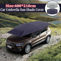 Universal Car Sun Shade Umbrella Cover Tent Cloth UV Protect Waterproof 4X2.1M