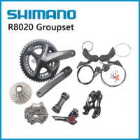 Shimano Ultegra R8020 Groupset 2 x 11 Speed Hydraulic Disc Brake Groupset R8020 Shifter Brake Kit Derailleurs Road Bicycle