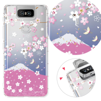 YOURS ASUS Zenfone 6 / ZS630KL 奧地利彩鑽防摔手機殼-櫻飛雪