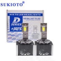 2PCS SUKIOTO GENUINE JAPAN D1S LED D2S LED D3S LED D4S Led Headlight Bulbs 20000LM D1S LED BULB TO HID HIGH BRIGHT D1S LED BULBS