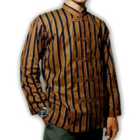 Baju koko Lurik Dewasa Motif Garis / Baju Lurik Shanghai Dewasa size L