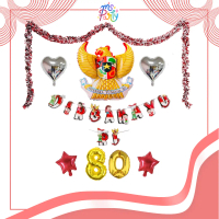 MS PARTY PAKET DEKORASI 17 AGUSTUS TEMA RUMBAI / DEKORASI HEMAT KEMERDEKAAN DIRGAHAYU AGUSTUS