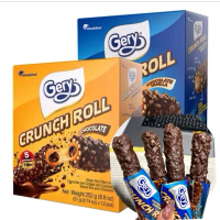 Bánh cuộn phủ Socola Gery Crunch Roll (13 gói x23g)