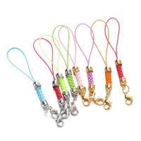 10/20pcs Keychain Rope with Lobster Clasp Jump Rings Lanyard Lariat Strap Cord For DIY Keyring Pendant Jewelry Making Supplies