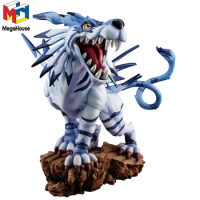 MegaHouse G.E.M Digimon Adventure Garurumon Precious Battle Ver. Anime Figure Collectible Action Model Toys